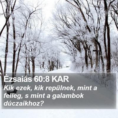 Ézsaiás 60:8 KAR Bible Verse Image