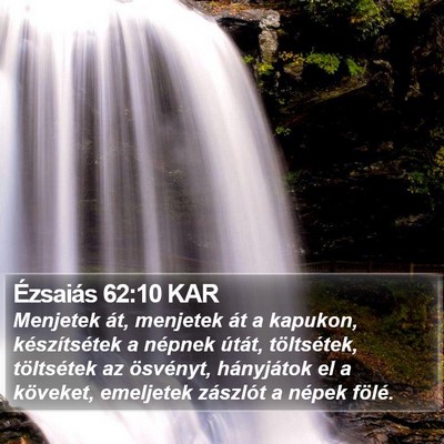 Ézsaiás 62:10 KAR Bible Verse Image
