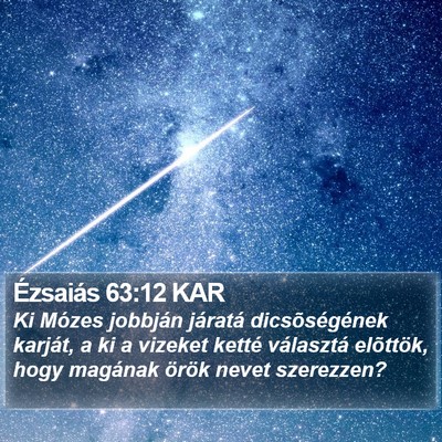 Ézsaiás 63:12 KAR Bible Verse Image