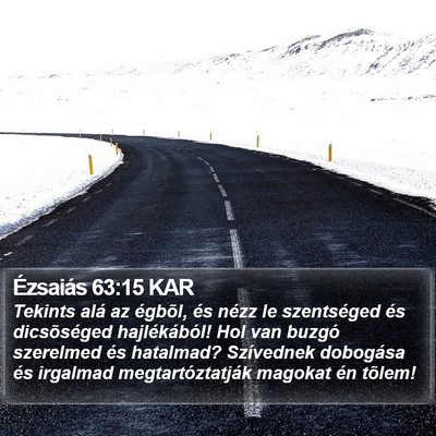 Ézsaiás 63:15 KAR Bible Verse Image