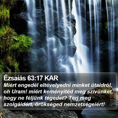 Ézsaiás 63:17 KAR Bible Verse Image