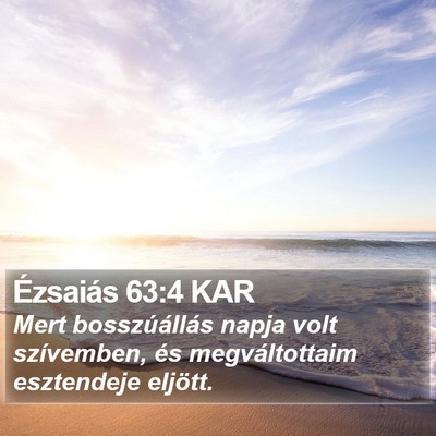 Ézsaiás 63:4 KAR Bible Verse Image
