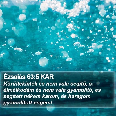 Ézsaiás 63:5 KAR Bible Verse Image