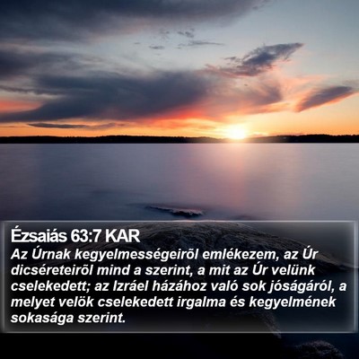 Ézsaiás 63:7 KAR Bible Verse Image