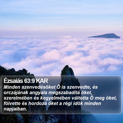 Ézsaiás 63:9 KAR Bible Verse Image