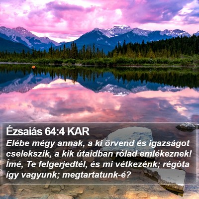 Ézsaiás 64:4 KAR Bible Verse Image