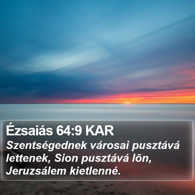 Ézsaiás 64:9 KAR Bible Verse Image