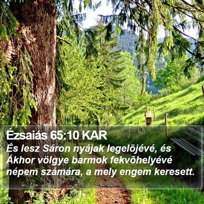 Ézsaiás 65:10 KAR Bible Verse Image