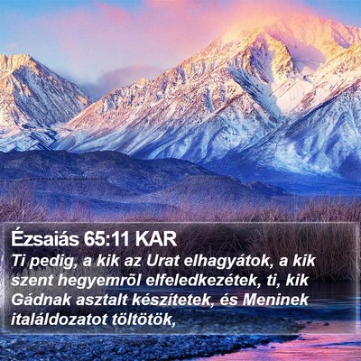 Ézsaiás 65:11 KAR Bible Verse Image