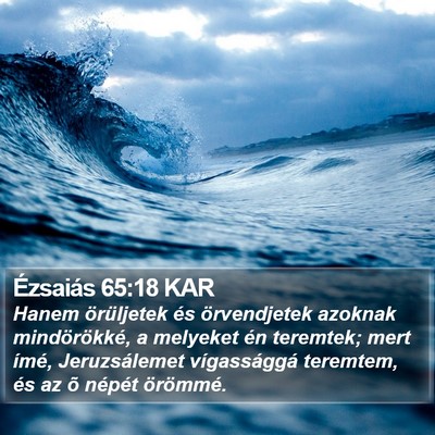Ézsaiás 65:18 KAR Bible Verse Image