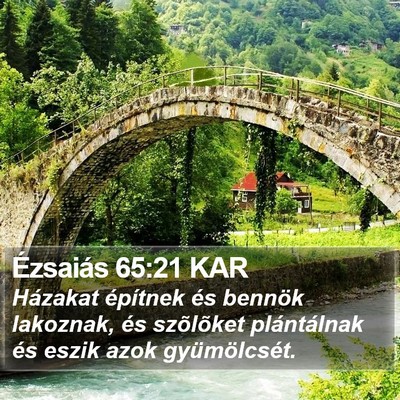 Ézsaiás 65:21 KAR Bible Verse Image