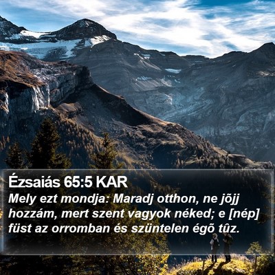 Ézsaiás 65:5 KAR Bible Verse Image