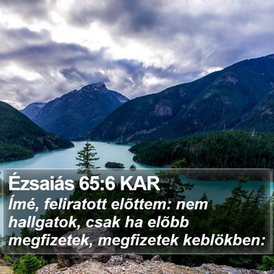 Ézsaiás 65:6 KAR Bible Verse Image