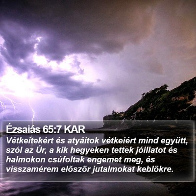 Ézsaiás 65:7 KAR Bible Verse Image