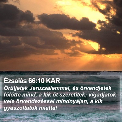 Ézsaiás 66:10 KAR Bible Verse Image