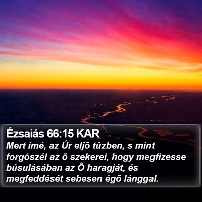 Ézsaiás 66:15 KAR Bible Verse Image