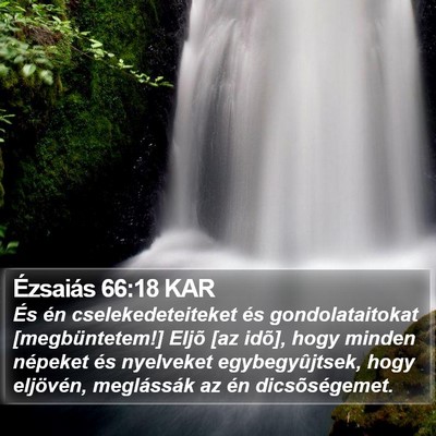 Ézsaiás 66:18 KAR Bible Verse Image