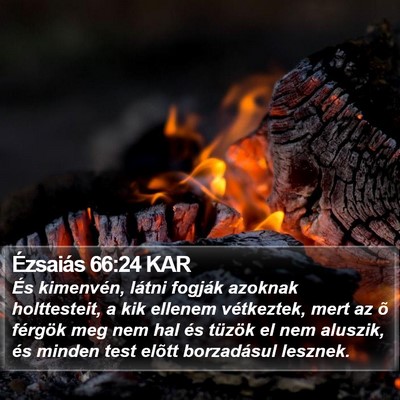 Ézsaiás 66:24 KAR Bible Verse Image
