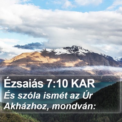 Ézsaiás 7:10 KAR Bible Verse Image