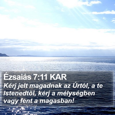 Ézsaiás 7:11 KAR Bible Verse Image