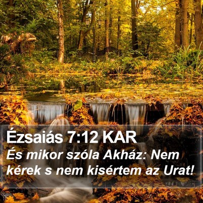 Ézsaiás 7:12 KAR Bible Verse Image
