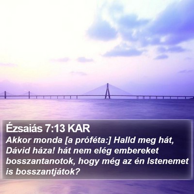 Ézsaiás 7:13 KAR Bible Verse Image