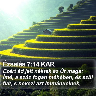 Ézsaiás 7:14 KAR Bible Verse Image