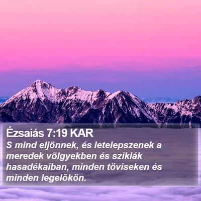 Ézsaiás 7:19 KAR Bible Verse Image