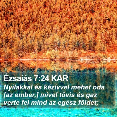 Ézsaiás 7:24 KAR Bible Verse Image