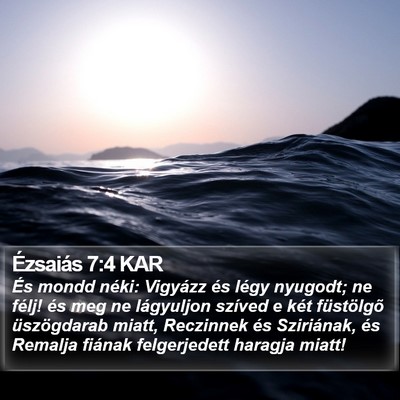Ézsaiás 7:4 KAR Bible Verse Image