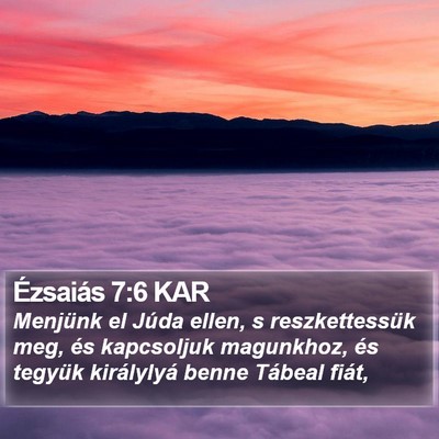 Ézsaiás 7:6 KAR Bible Verse Image