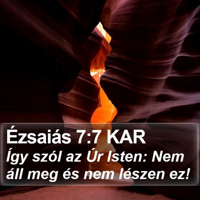 Ézsaiás 7:7 KAR Bible Verse Image