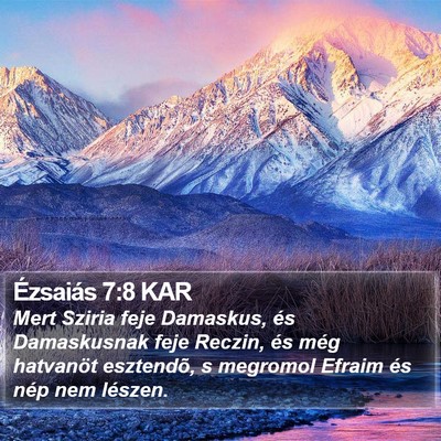 Ézsaiás 7:8 KAR Bible Verse Image