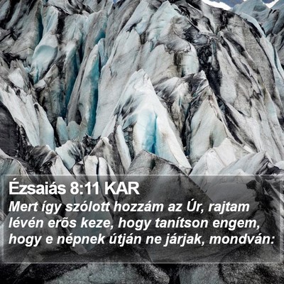 Ézsaiás 8:11 KAR Bible Verse Image