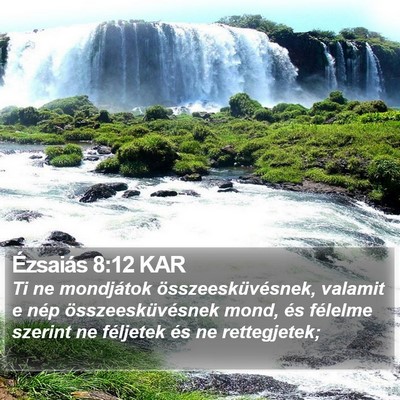 Ézsaiás 8:12 KAR Bible Verse Image