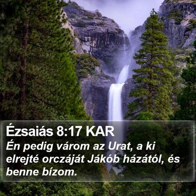 Ézsaiás 8:17 KAR Bible Verse Image