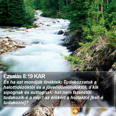 Ézsaiás 8:19 KAR Bible Verse Image