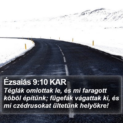 Ézsaiás 9:10 KAR Bible Verse Image
