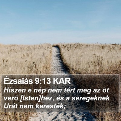 Ézsaiás 9:13 KAR Bible Verse Image