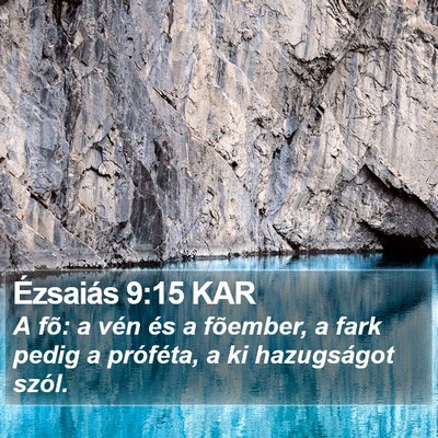 Ézsaiás 9:15 KAR Bible Verse Image