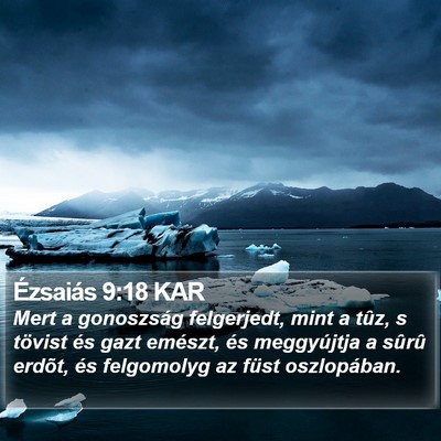 Ézsaiás 9:18 KAR Bible Verse Image