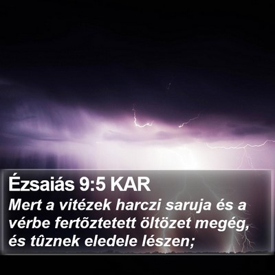 Ézsaiás 9:5 KAR Bible Verse Image