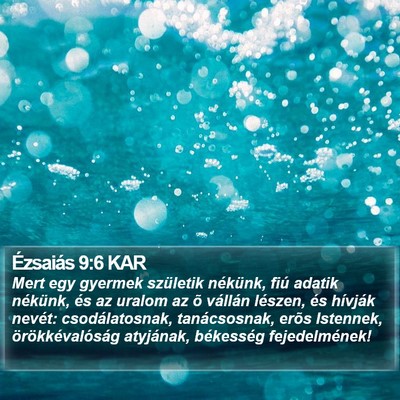 Ézsaiás 9:6 KAR Bible Verse Image