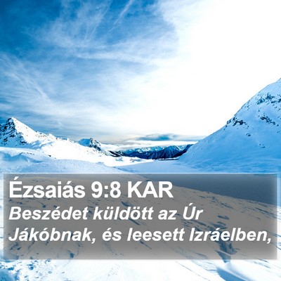 Ézsaiás 9:8 KAR Bible Verse Image