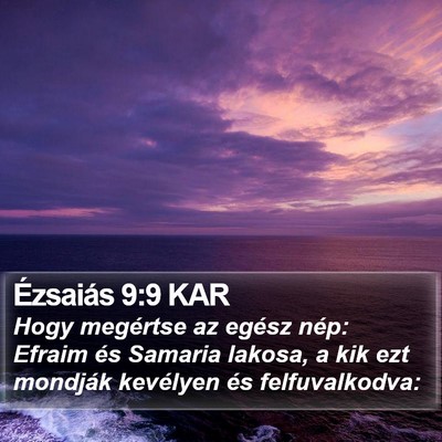Ézsaiás 9:9 KAR Bible Verse Image