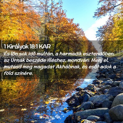 Picture 02 - 1 Királyok 18:1 KAR - És lõn sok idõ multán, a harmadik - Bible Verse Picture