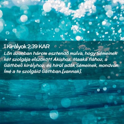 Picture 02 - 1 Királyok 2:39 KAR - Lõn azonban három esztendõ mulva, hogy - Bible Verse Picture