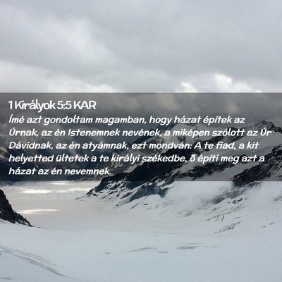 Picture 02 - 1 Királyok 5:5 KAR - Ímé azt gondoltam magamban, hogy házat - Bible Verse Picture