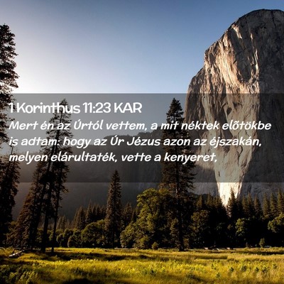 Picture 02 - 1 Korinthus 11:23 KAR - Mert én az Úrtól vettem, a mit néktek - Bible Verse Picture