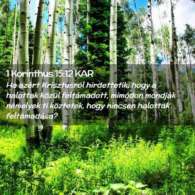 Picture 02 - 1 Korinthus 15:12 KAR - Ha azért Krisztusról hirdettetik, hogy a - Bible Verse Picture